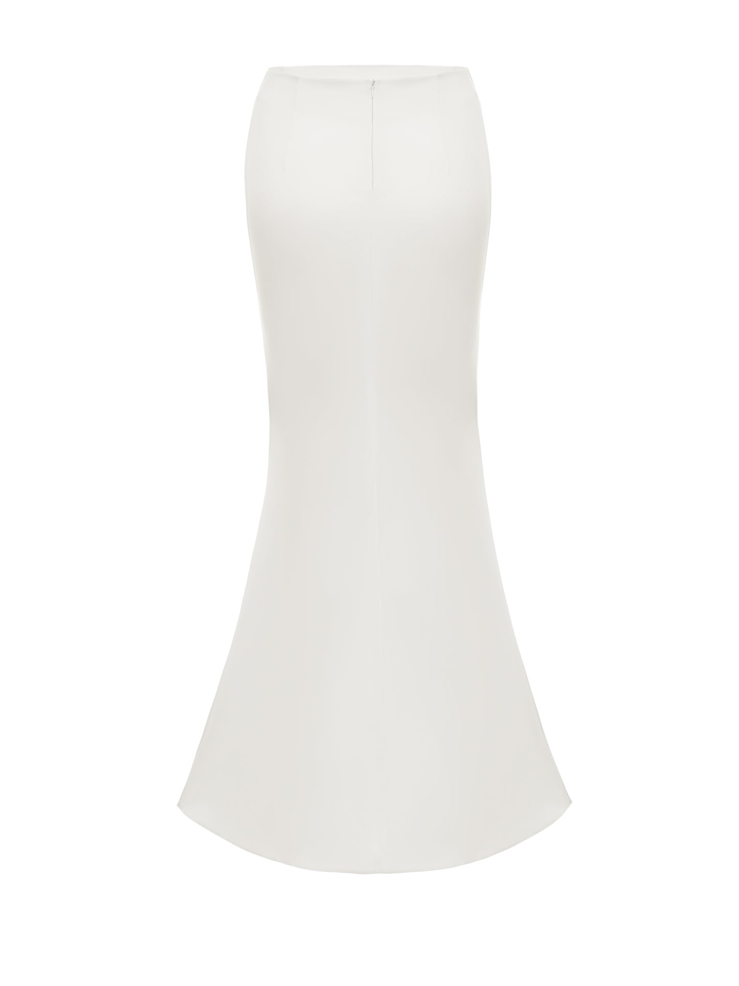 CLASSIC SATIN SKIRT IVORY