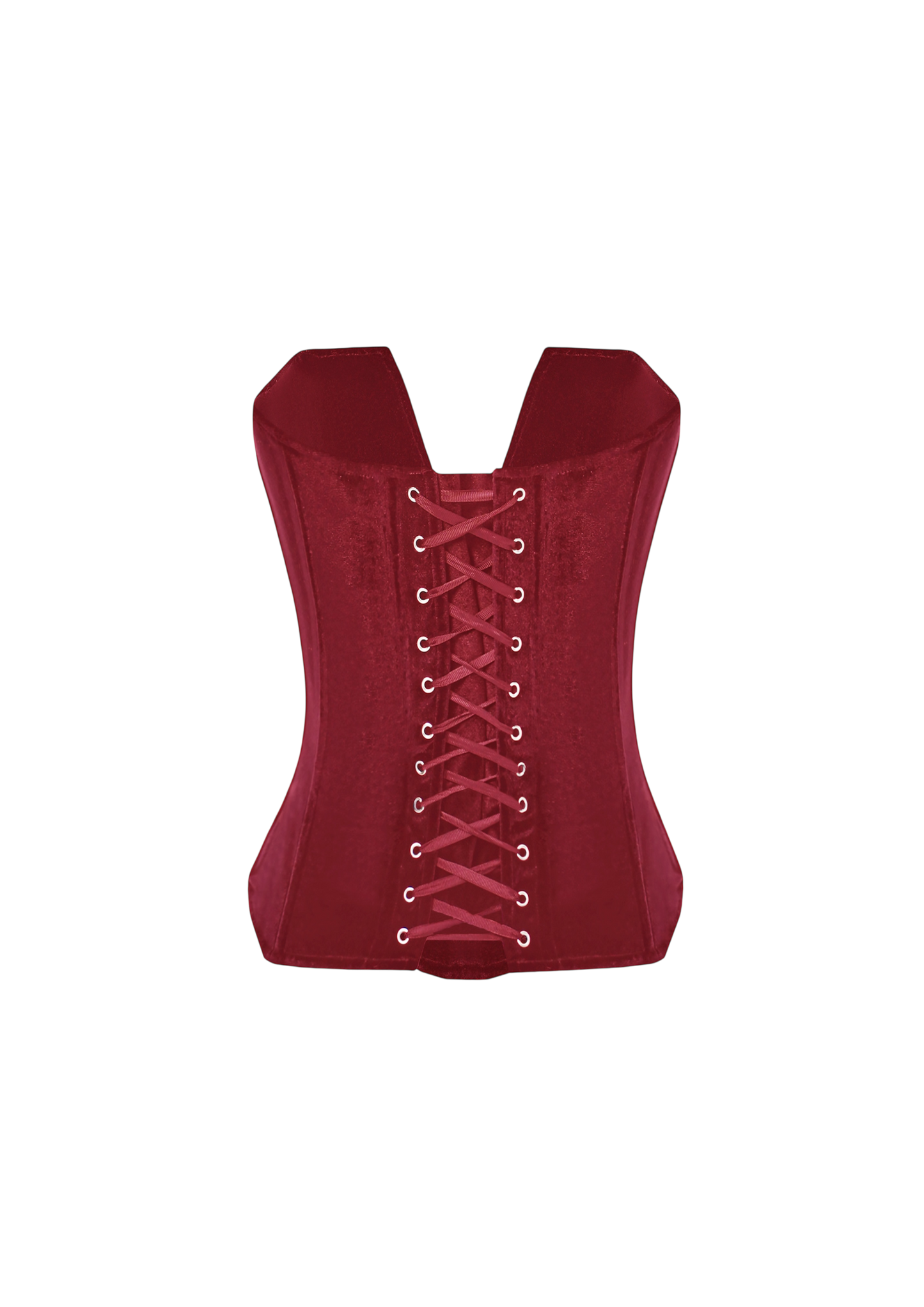 VIVIENNE VELVET CORSET RED