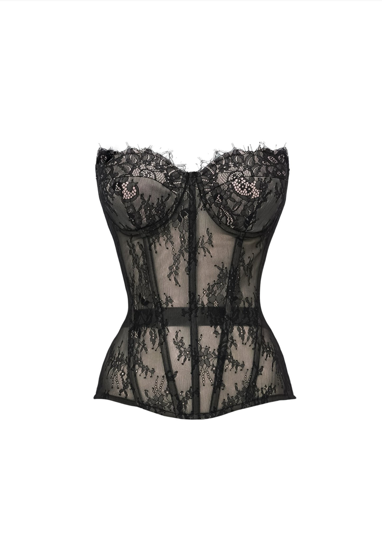 AMÉLIE LACE CORSET BLACK
