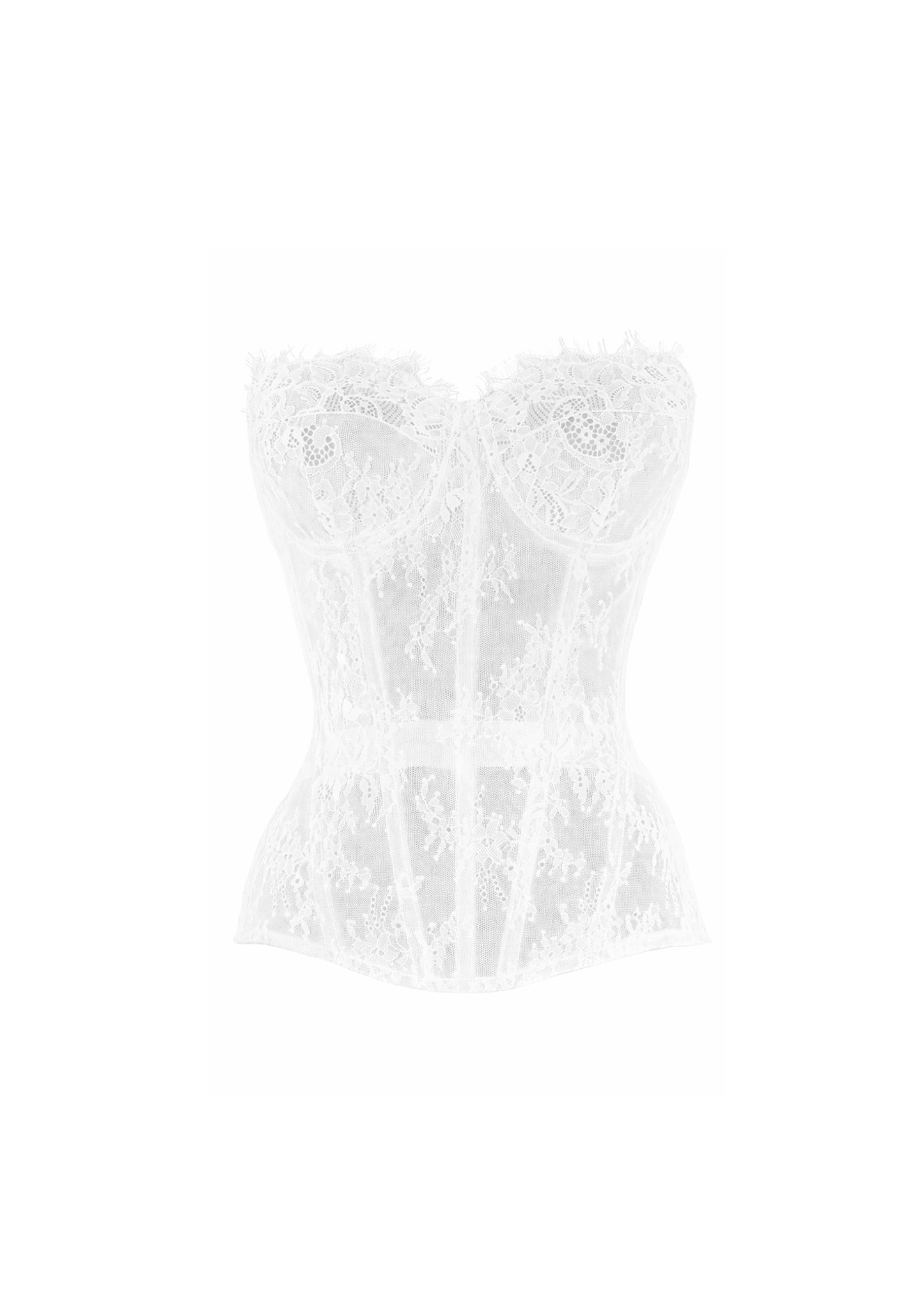 AMÉLIE LACE CORSET WHITE