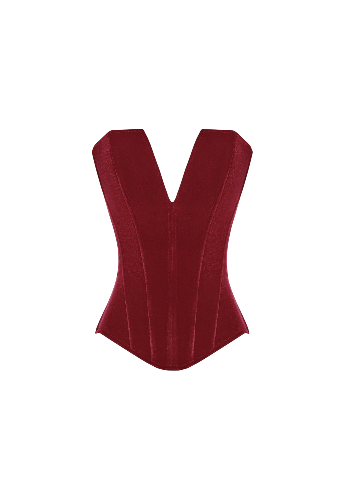 VIVIENNE VELVET CORSET RED