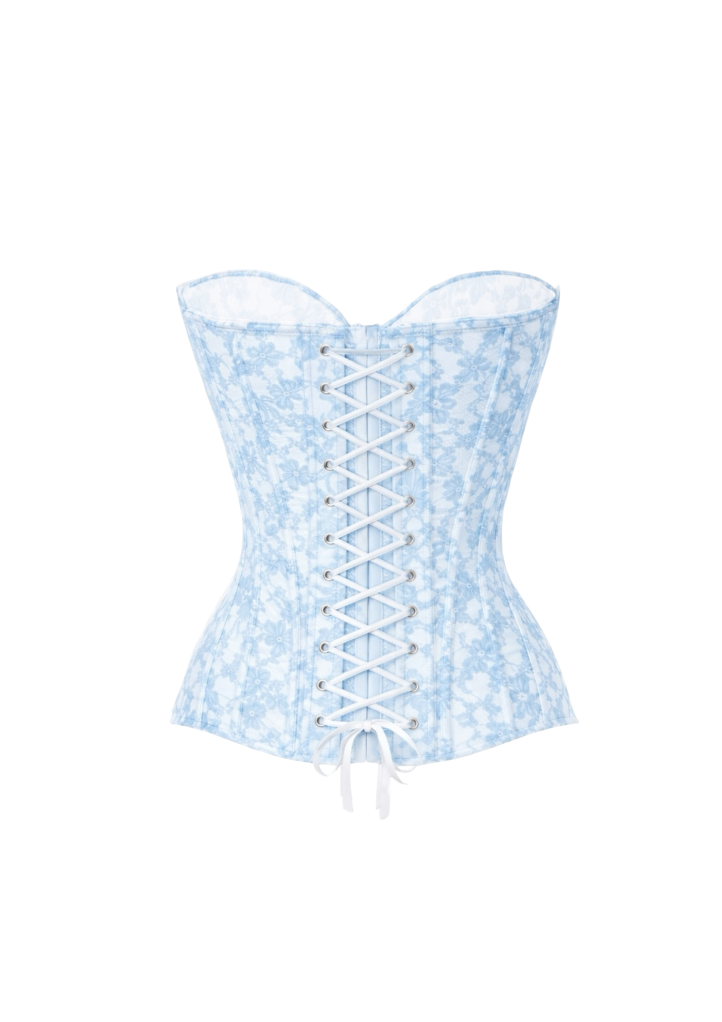 LILY LACE CORSET BLUE