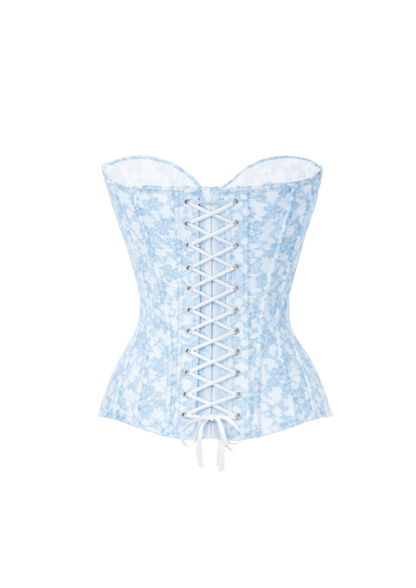 LILY LACE CORSET BLUE