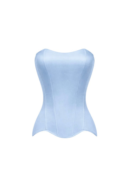 GRACE SATIN CORSET BLUE