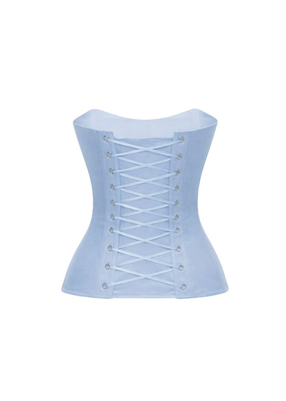 GRACE SATIN CORSET BLUE