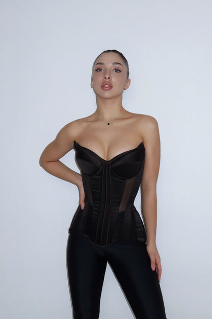 ZOE SATIN CORSET