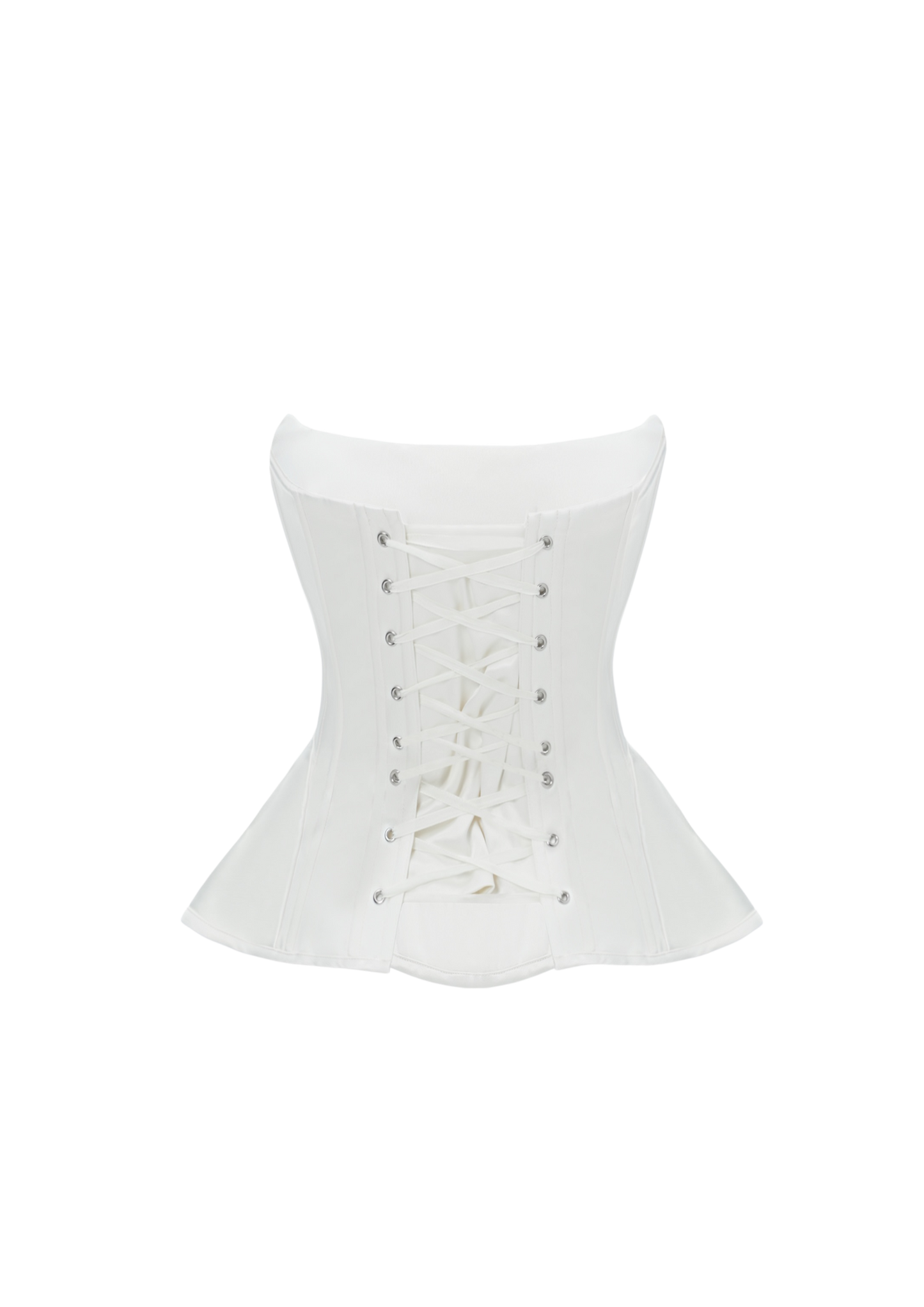 SOPHIE SATIN CORSET WHITE