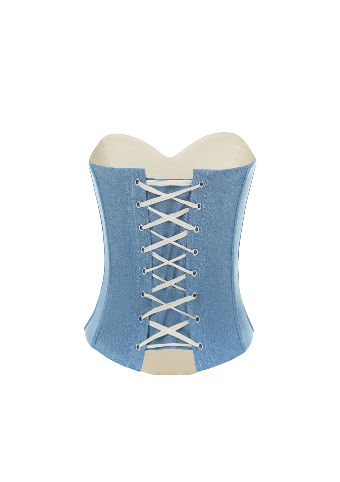 JADE DENIM CORSET BLUE