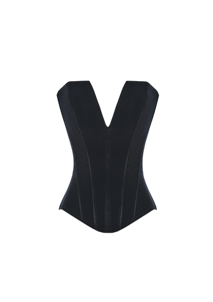 VIVIENNE VELVET CORSET BLACK
