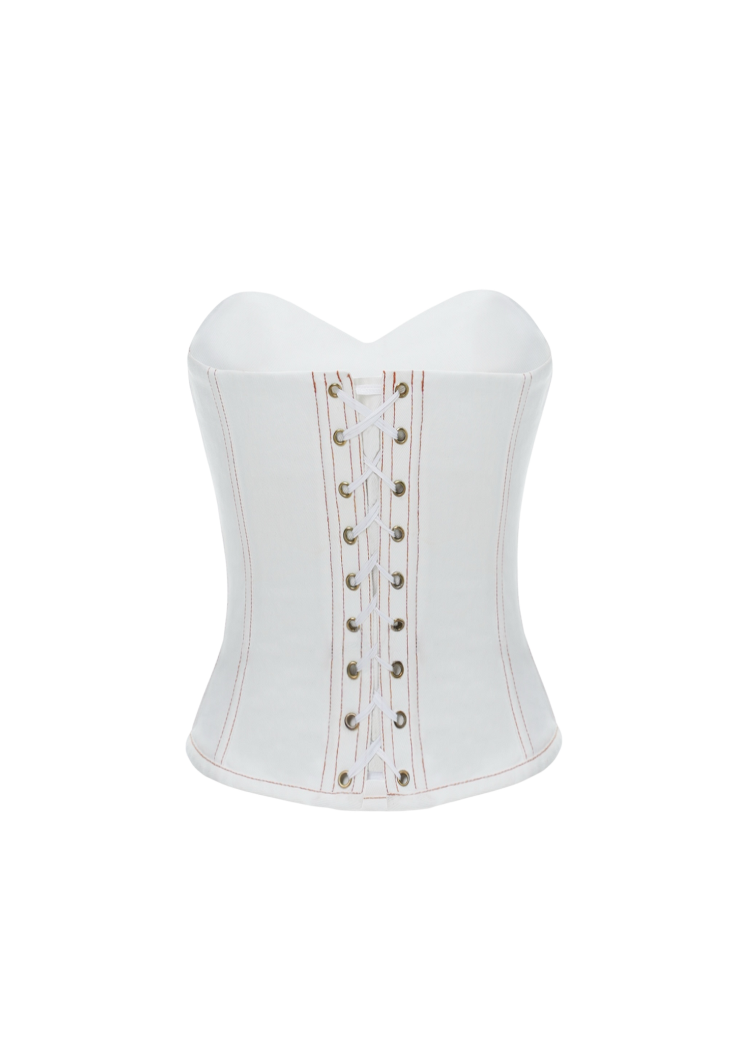 JADE DENIM CORSET WHITE