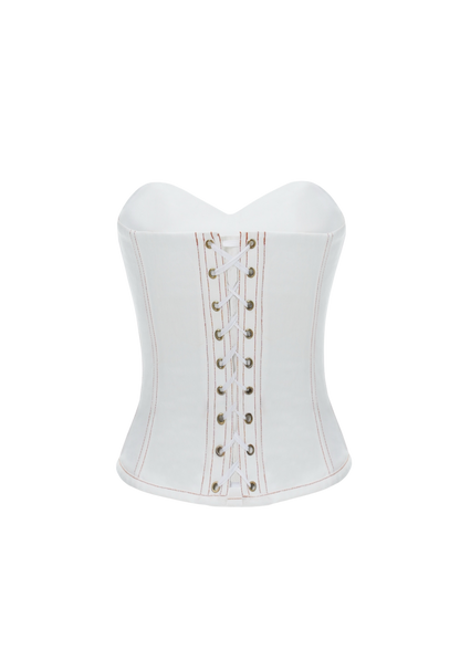 JADE DENIM CORSET WHITE