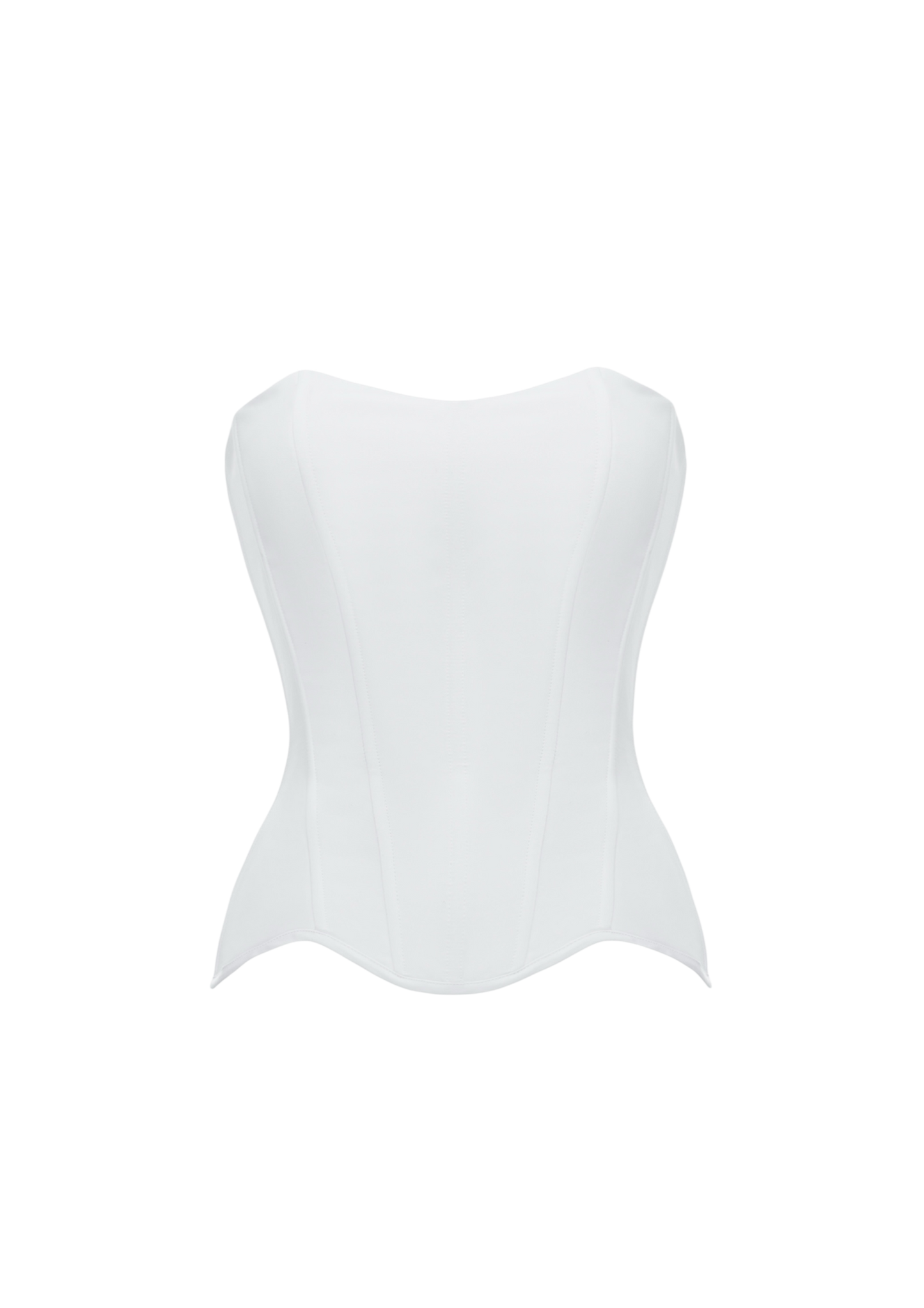 GRACE SATIN CORSET WHITE