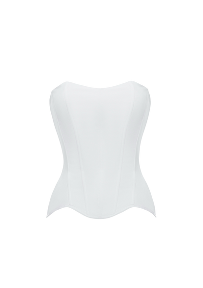 GRACE SATIN CORSET WHITE