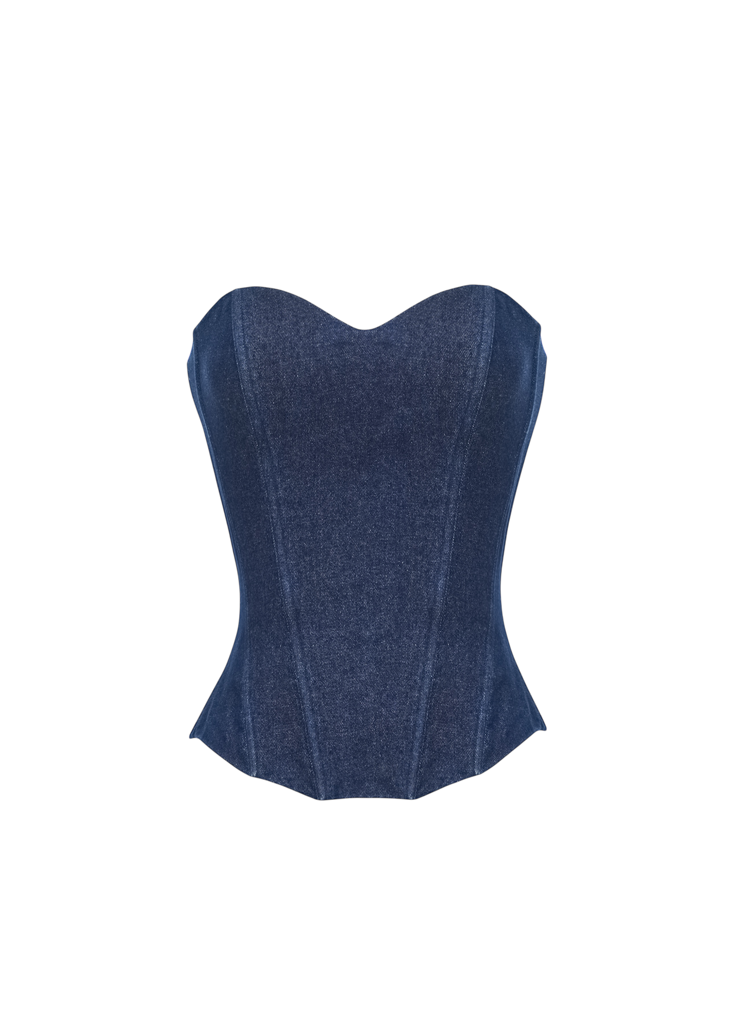 JADE DENIM CORSET DARK BLUE