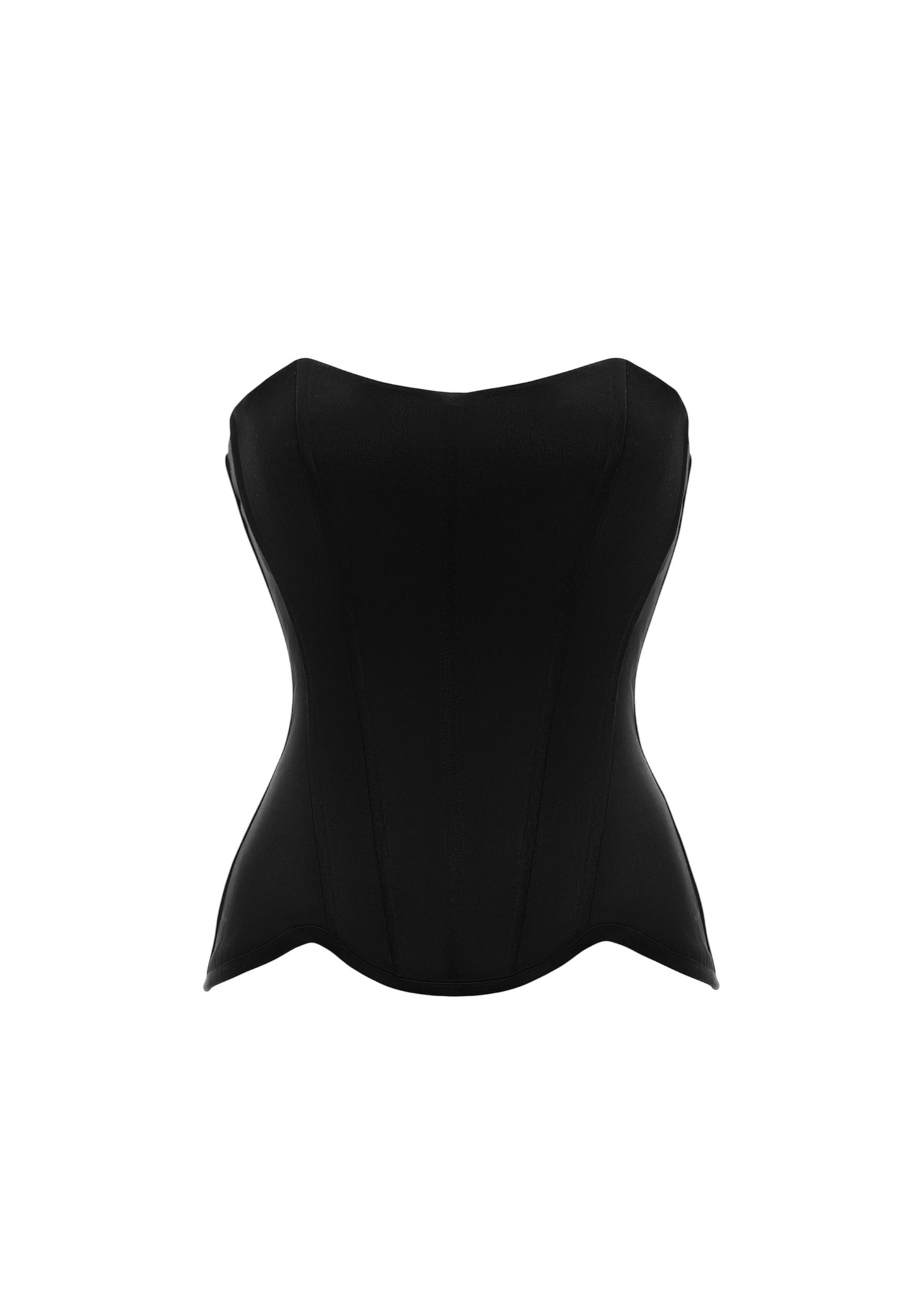 GRACE SATIN CORSET BLACK