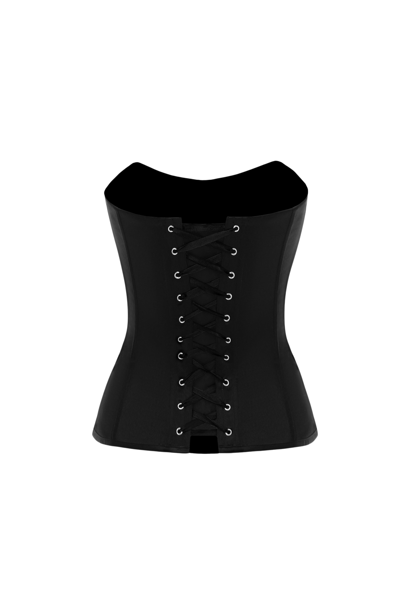 GRACE SATIN CORSET BLACK