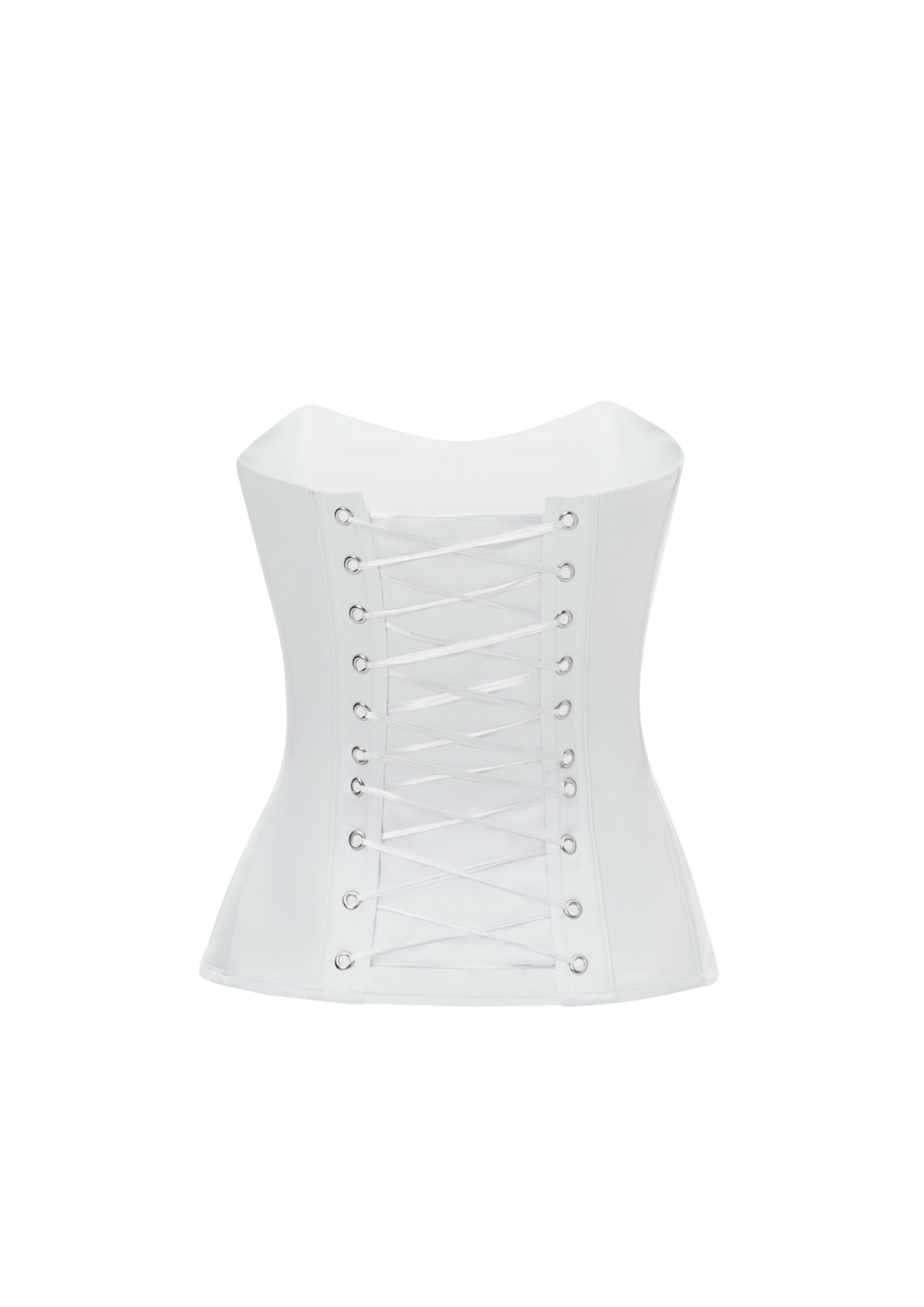 GRACE SATIN CORSET WHITE