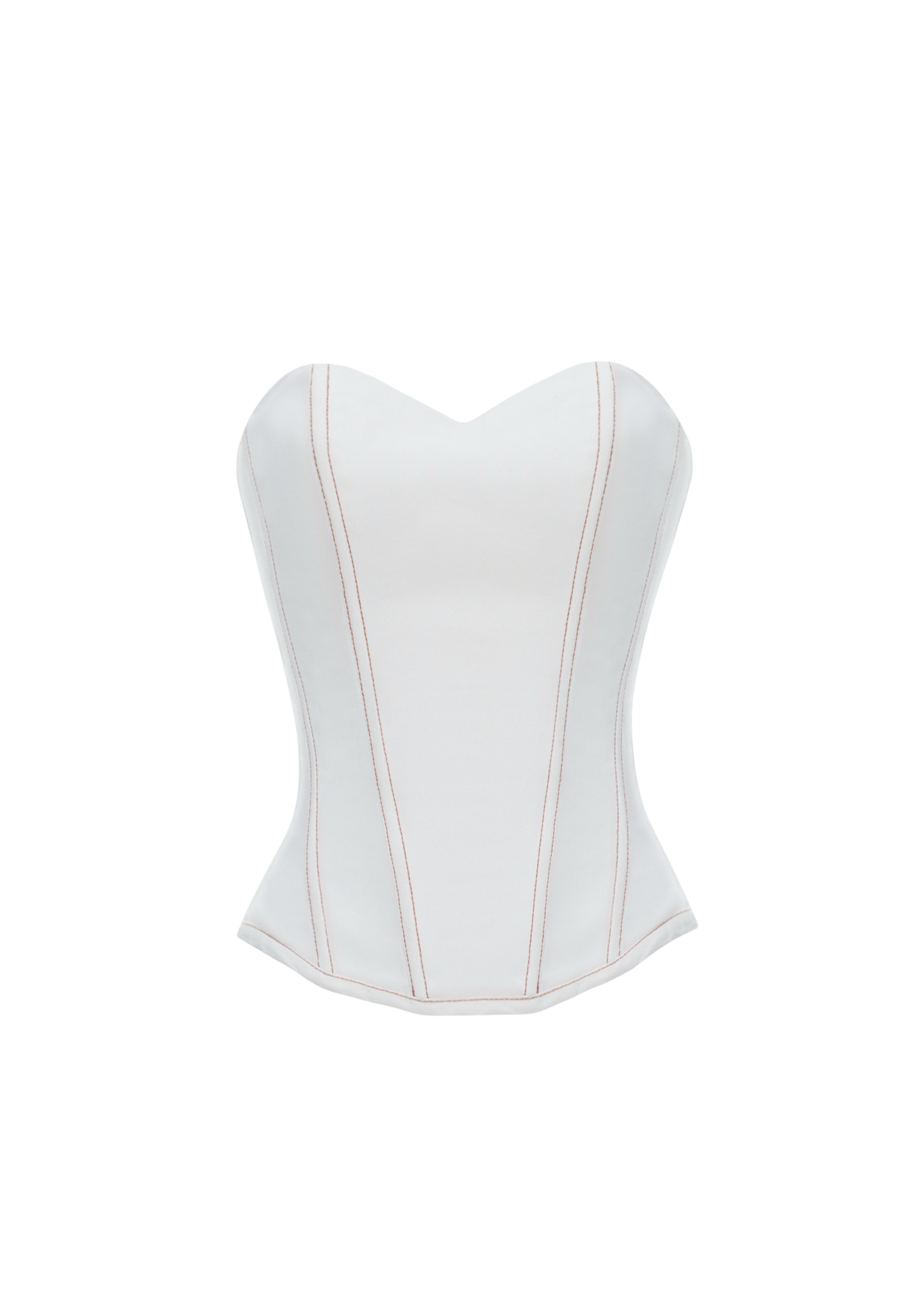 JADE DENIM CORSET WHITE