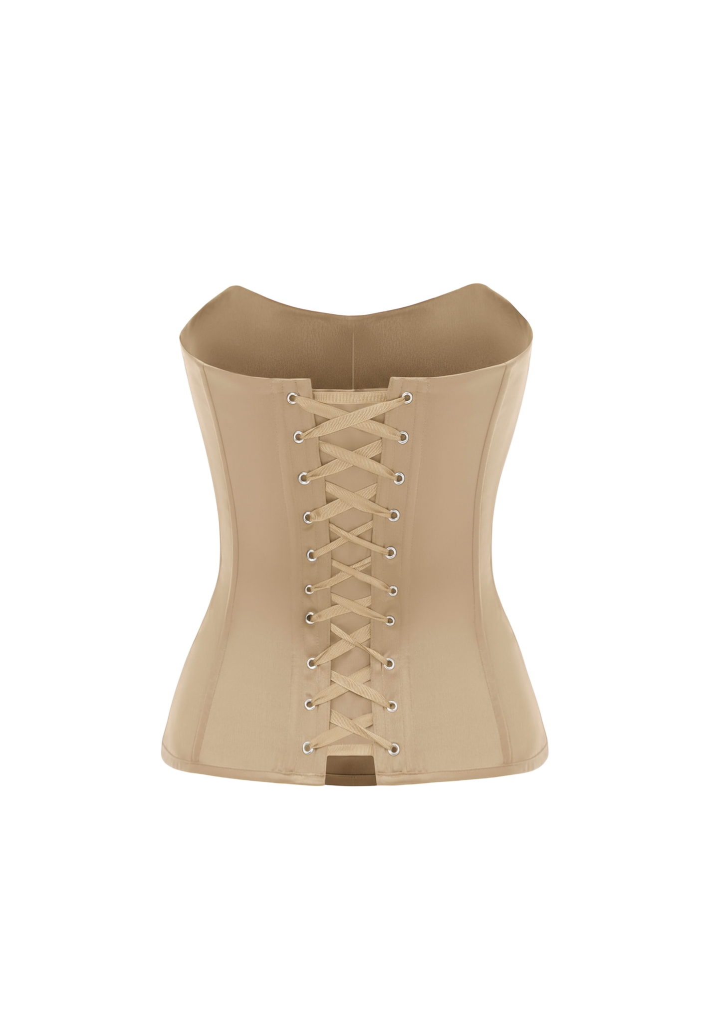 GRACE SATIN CORSET BEIGE