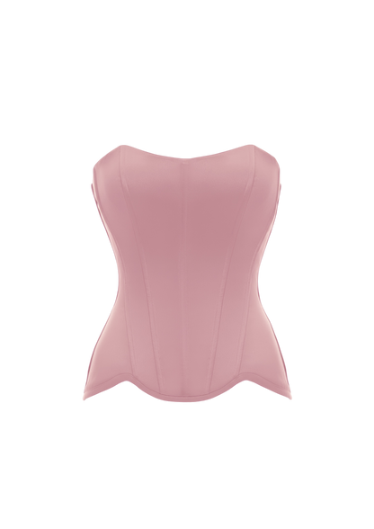 GRACE SATIN CORSET PINK