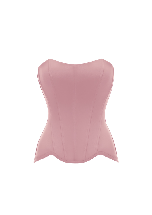 GRACE SATIN CORSET PINK