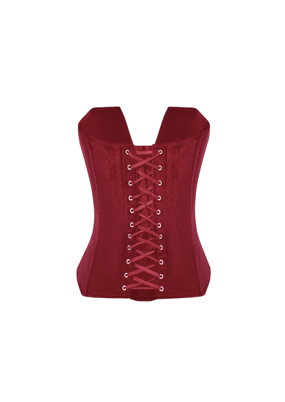 VIVIENNE VELVET CORSET RED